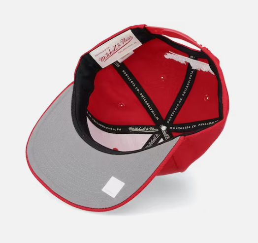 Mens NBA Atlanta Hawks Red Mitchell And Ness Basic Core Snapback Hat