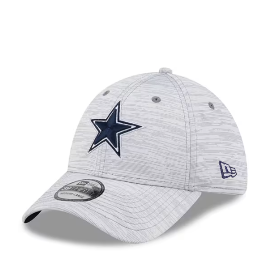 Dallas Cowboys Distinct New Era Gray 39THIRTY Flex Fit Hat