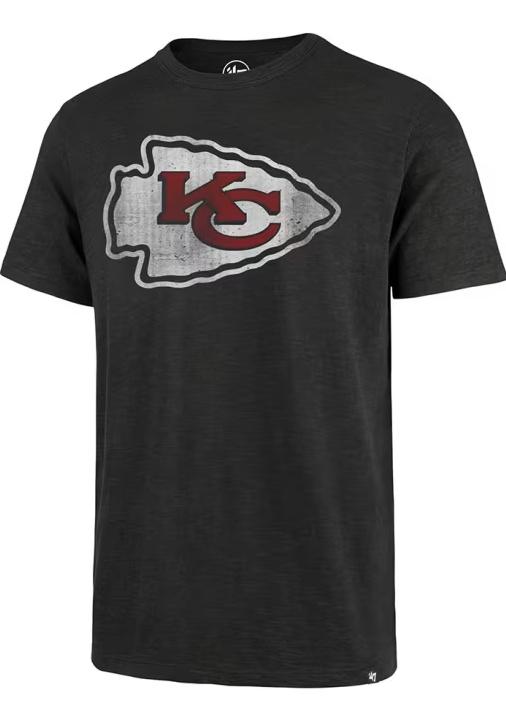 Men’s ’47 Kansas City Chiefs Black Grit Scrum Tee - Pro Jersey Sports
