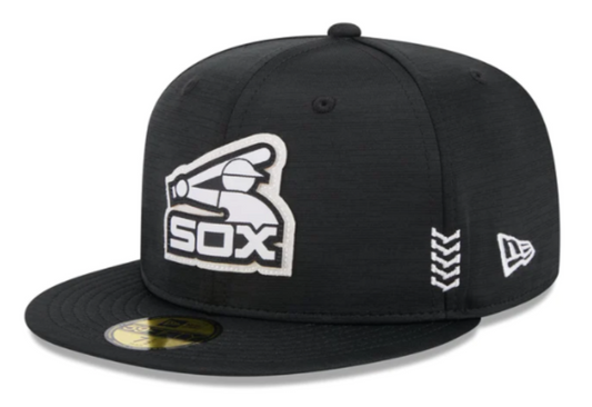 Chicago White Sox New Era Black & White 2024 Clubhouse 59FIFTY Fitted Hat - Pro Jersey Sports