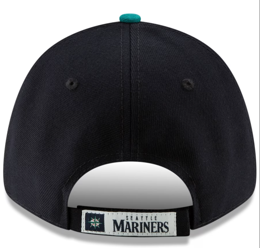 Men's Seattle Mariners New Era Navy/Aqua League 9FORTY Adjustable Hat - Pro Jersey Sports