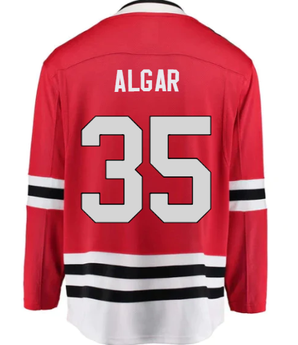 Men's Garth Algar Chicago Blackhawks Red Home Fanatics Premium Twill Breakaway Replica Jersey