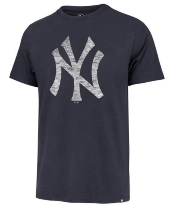 New York Yankees Men’s 47 Brand Cooperstown Atlas Blue Premier Franklin T-Shirt Tee - Pro Jersey Sports