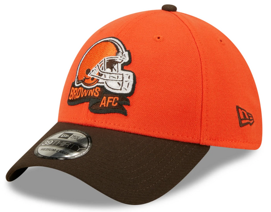 Men's Cleveland Browns New Era Orange/Brown 2022 Sideline 39THIRTY Flex Hat - Pro Jersey Sports
