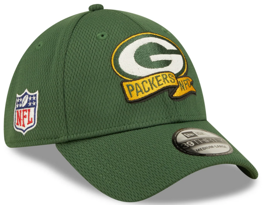 Men's Green Bay Packers New Era Green 2022 Sideline Coaches 39THIRTY Flex Hat - Pro Jersey Sports