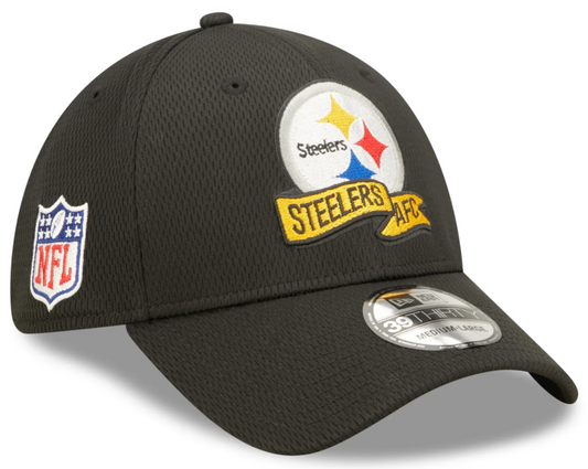 Men's Pittsburgh Steelers New Era Black 2022 Sideline Coaches 39THIRTY Flex Hat - Pro Jersey Sports