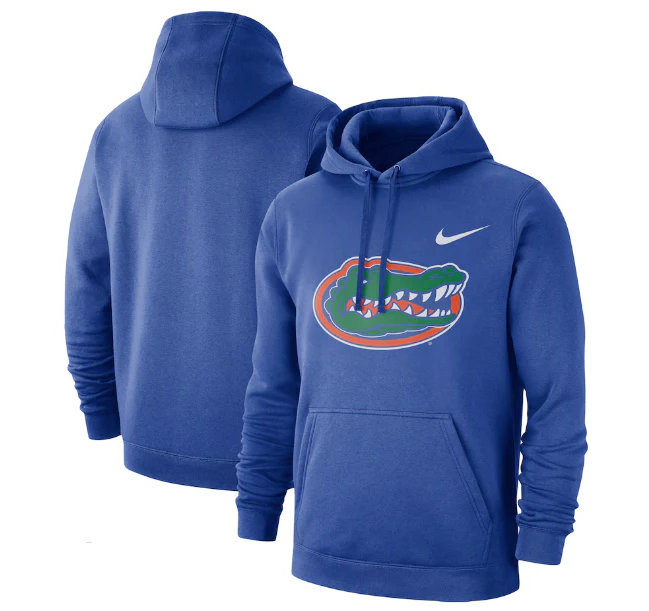 Florida Gators Nike Logo Club Fleece Pullover Hoodie - Royal - Pro Jersey Sports