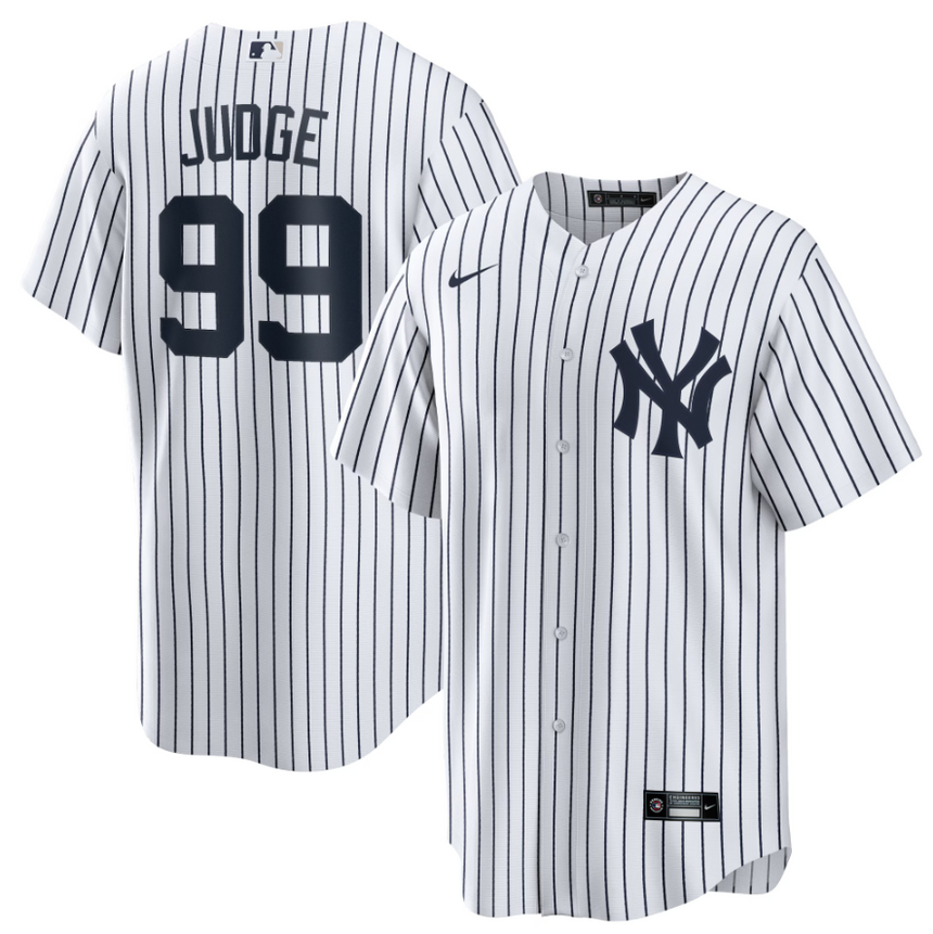 Men's Aaron Judge New York Yankees Nike Home White Replica Jersey With Name - Pro Jersey Sports
