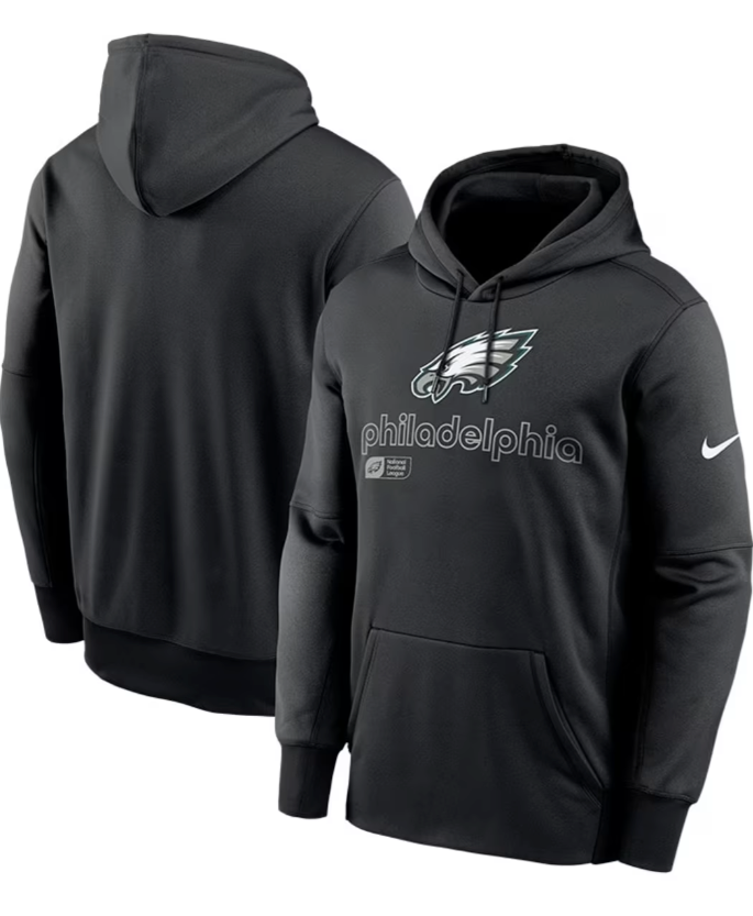 Men's Nike Philadelphia Eagles Therma Fleece Pullover Hoodie - Pro Jersey Sports