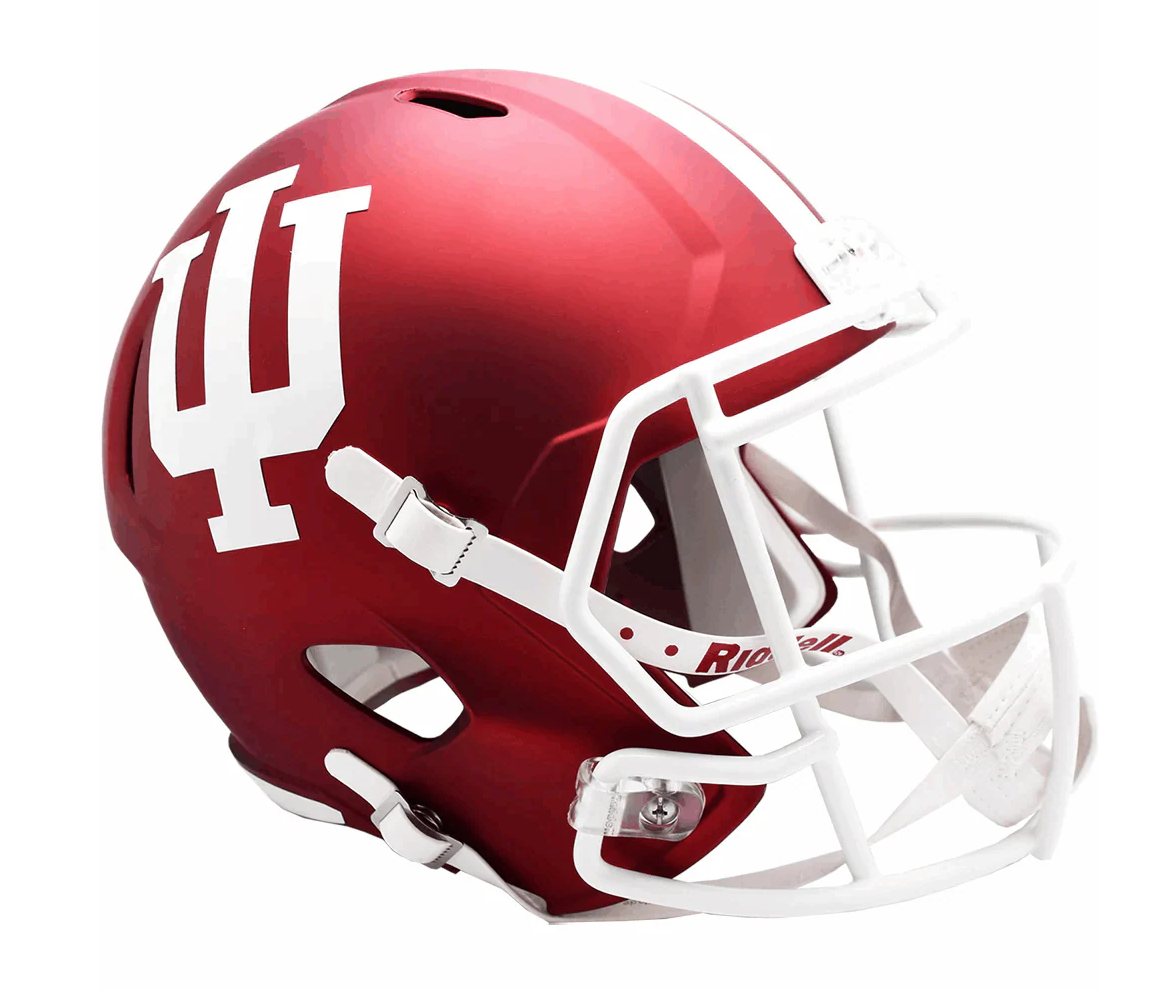 Indiana Hoosiers Crimson Riddell Replica Full Size Speed Helmet - Pro Jersey Sports