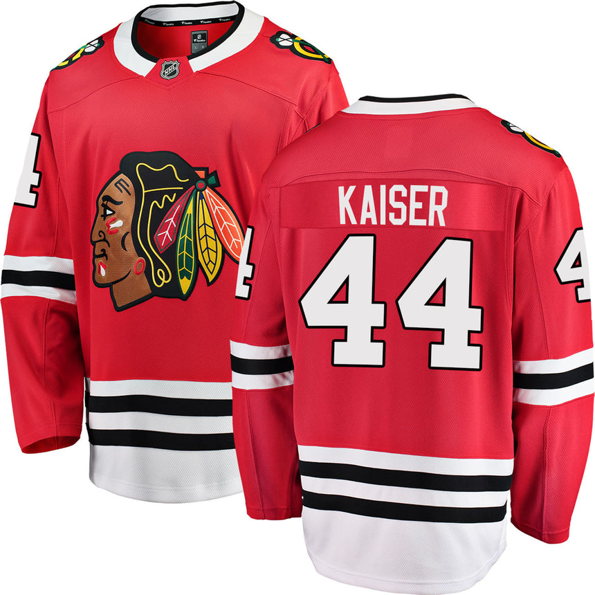 Men's Wyatt Kaiser Chicago Blackhawks Red Home Fanatics Breakaway Premium Replica Jersey - Pro Jersey Sports