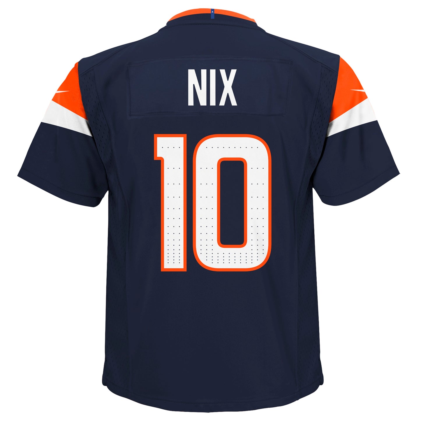 Kids Denver Broncos Bo Nix Nike Navy Game Child Team Jersey