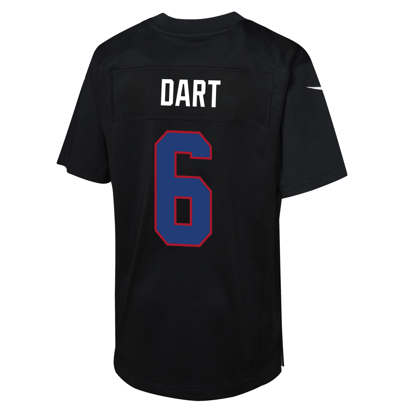 Youth Jaxson Dart New York Giants Alternate Black Nike Game Jersey - Pro Jersey Sports