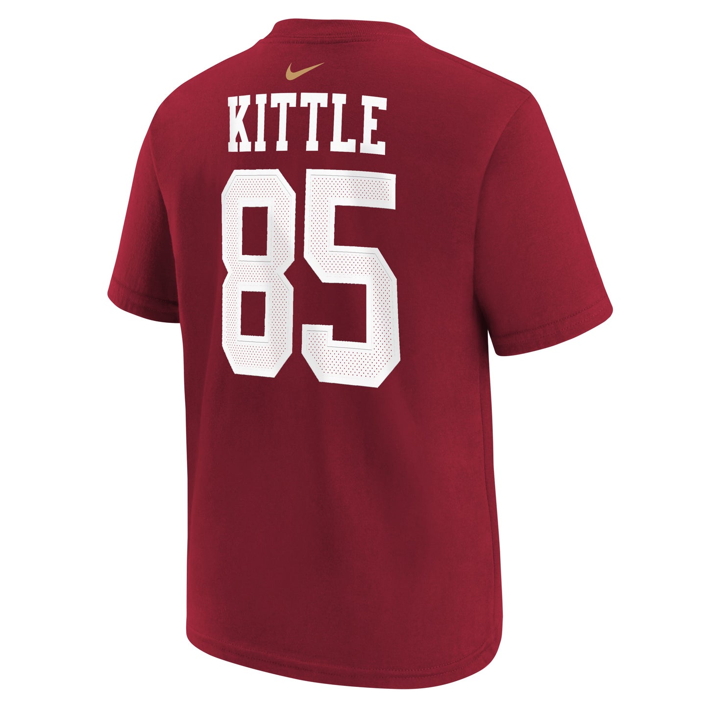 Youth George Kittle San Francisco 49ers Nike Red FUSE Name & Number T-Shirt - Pro Jersey Sports