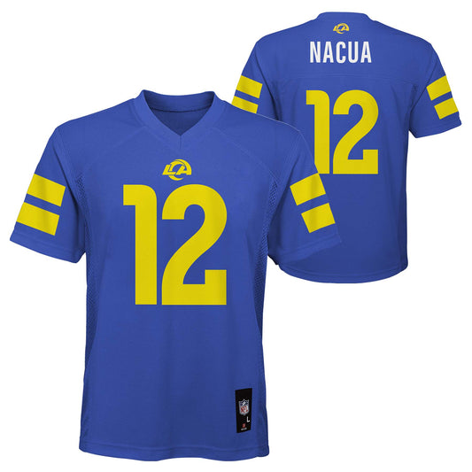 Youth Los Angeles Rams Puka Nacua Royal Blue Mid-Tier Player Jersey