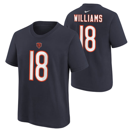 Youth Caleb Williams Chicago Bears Nike Navy FUSE Name & Number T-Shirt - Pro Jersey Sports
