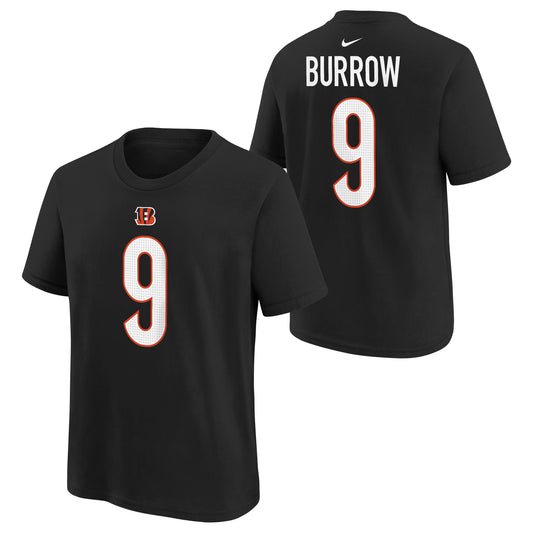 Youth Joe Burrow Cincinnati Bengals Nike Black FUSE Player Pride Name & Number T-Shirt - Pro Jersey Sports