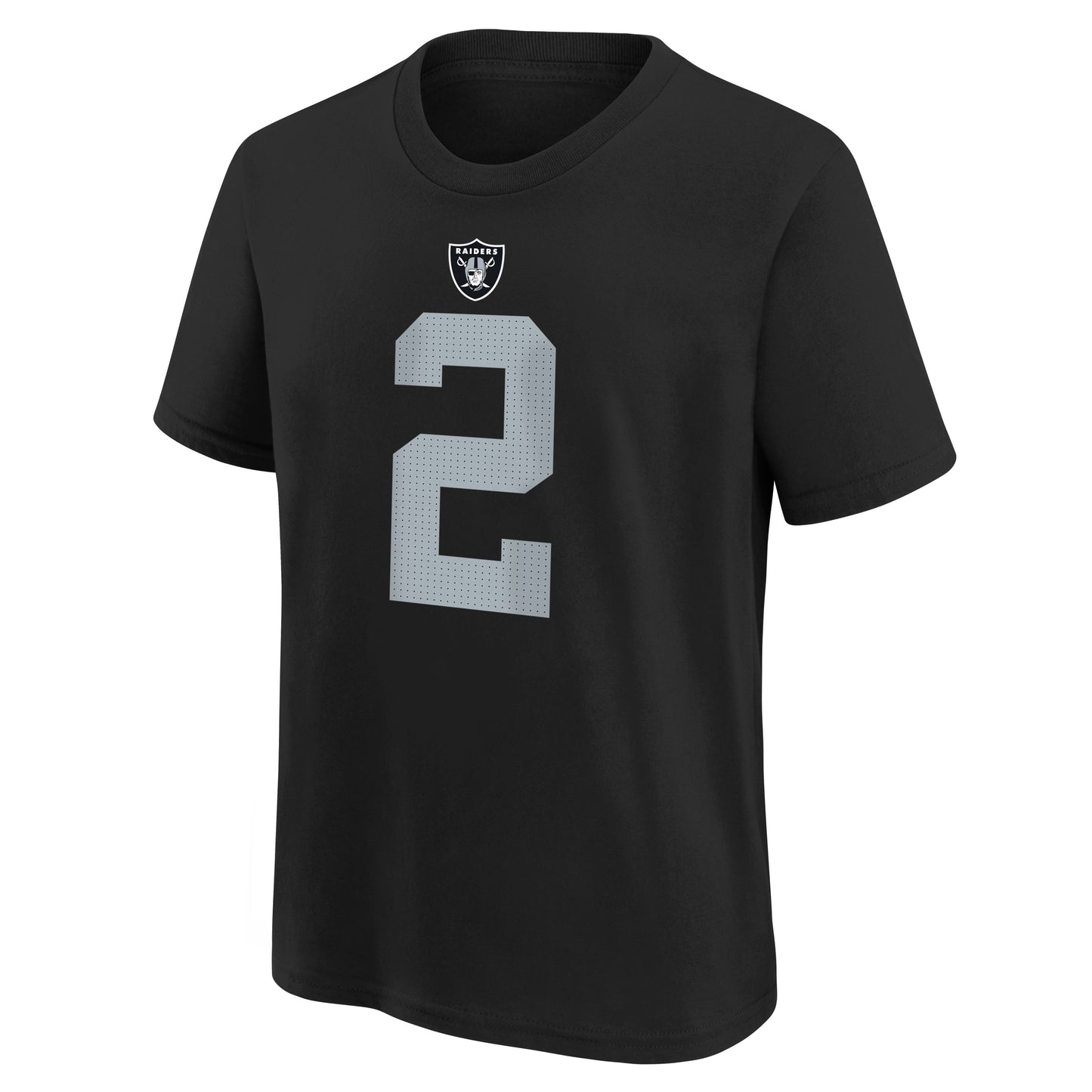 Youth Nike Ashton Jeanty Las Vegas Raiders Black Name & Number T-Shirt - Pro Jersey Sports