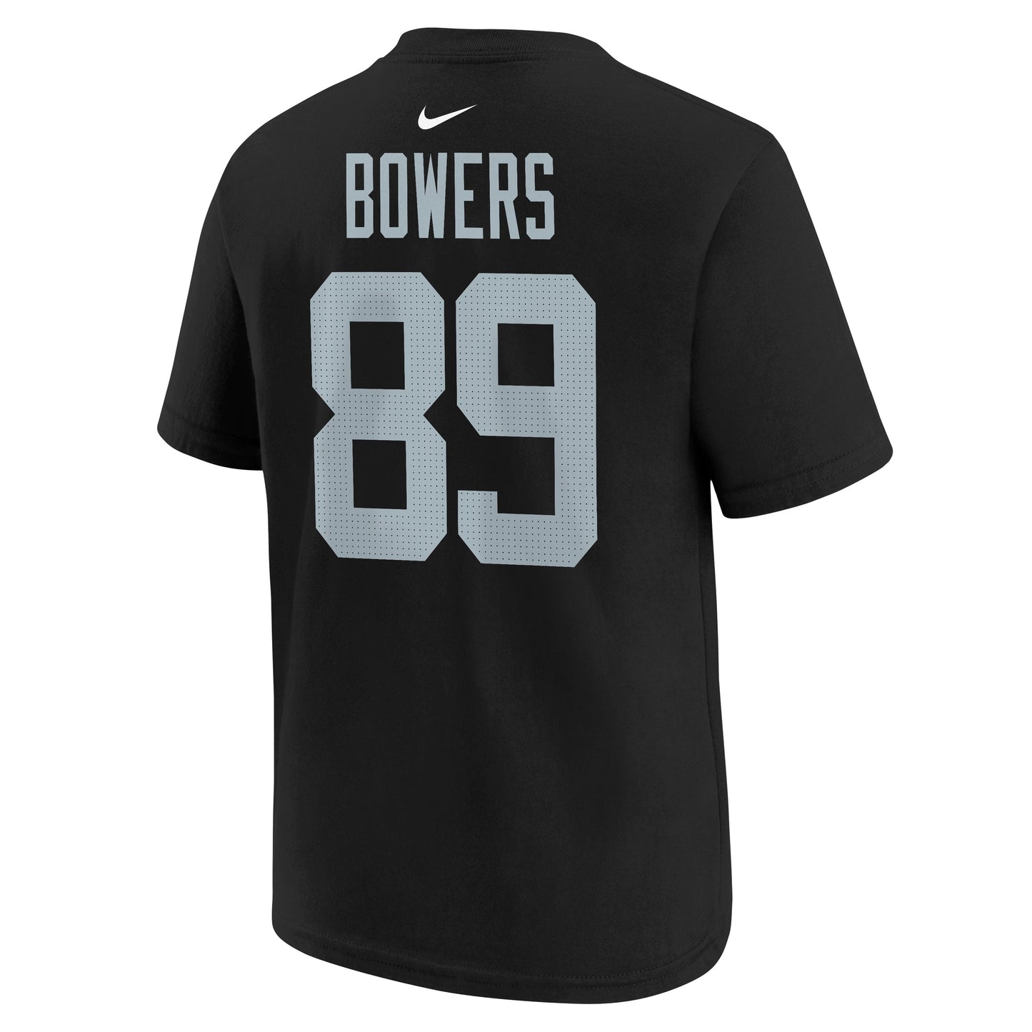 Youth Brock Bowers Las Vegas Raiders Nike Black FUSE Name and Number Tee - Pro Jersey Sports