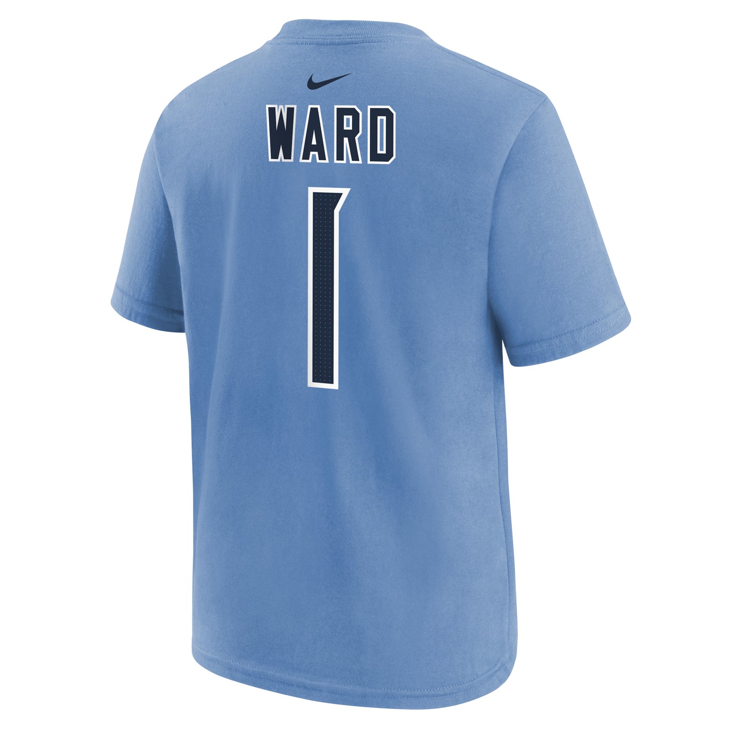 Youth Cam Ward Tennessee Titans Nike Blue FUSE Name & Number T-Shirt - Pro Jersey Sports