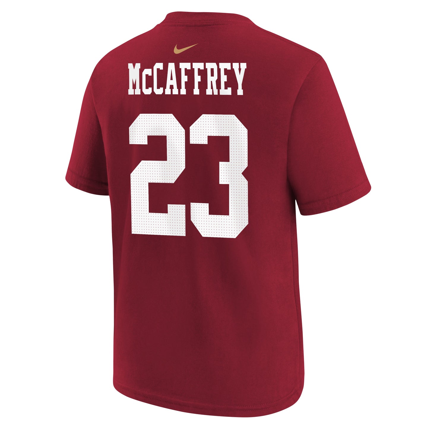 Youth San Francisco 49ers Christian McCaffrey Scarlet Nike Player Name & Number T-Shirt - Pro Jersey Sports