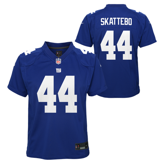 Youth Cam Skattebo New York Giants Home Royal Blue Nike Game Jersey