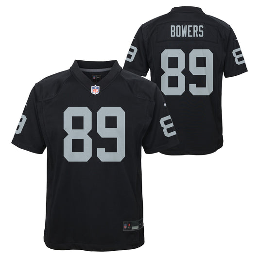 Youth Brock Bowers Las Vegas Raiders Black Nike Game Jersey - Pro Jersey Sports
