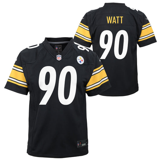 Youth T.J. Watt Pittsburgh Steelers Nike Black Game Jersey - Pro Jersey Sports