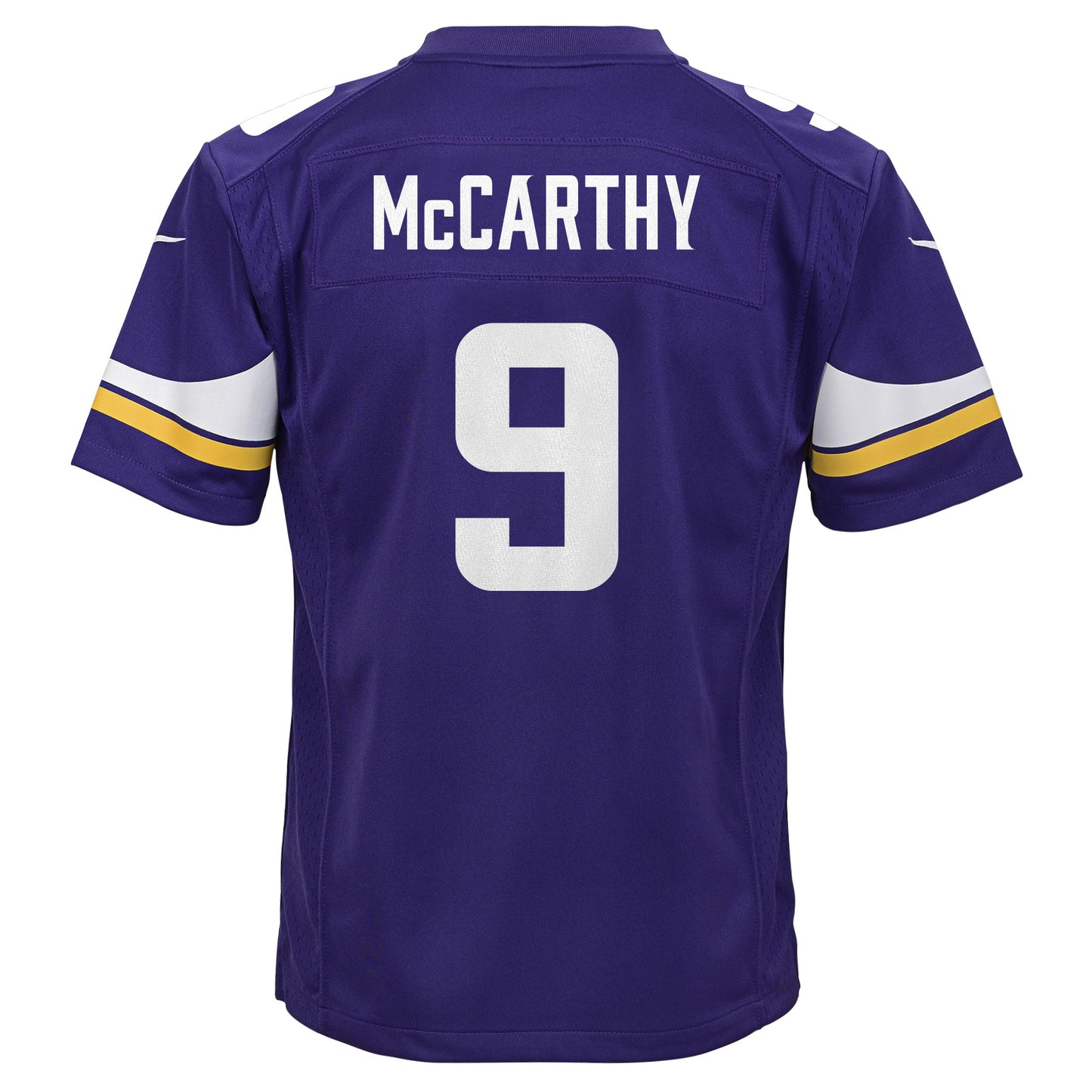 Youth JJ McCarthy Minnesota Vikings Purple Nike Game Jersey - Pro Jersey Sports
