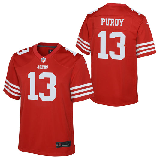 Youth Brock Purdy San Francisco 49ers Nike Scarlet Game Jersey - Pro Jersey Sports