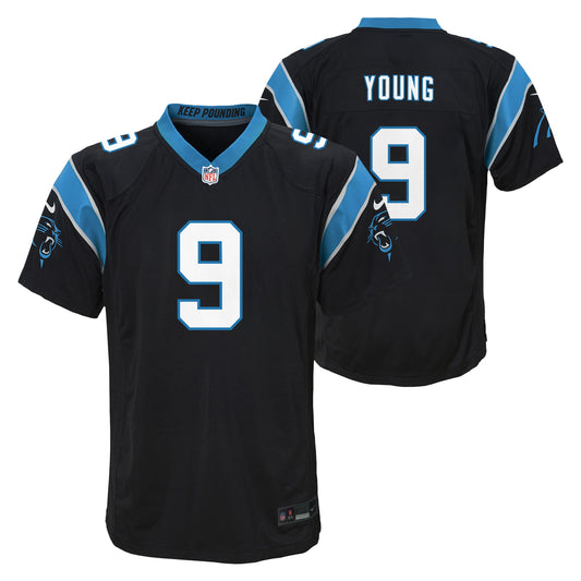 Youth Carolina Panthers Bryce Young Nike Black Game Jersey - Pro Jersey Sports
