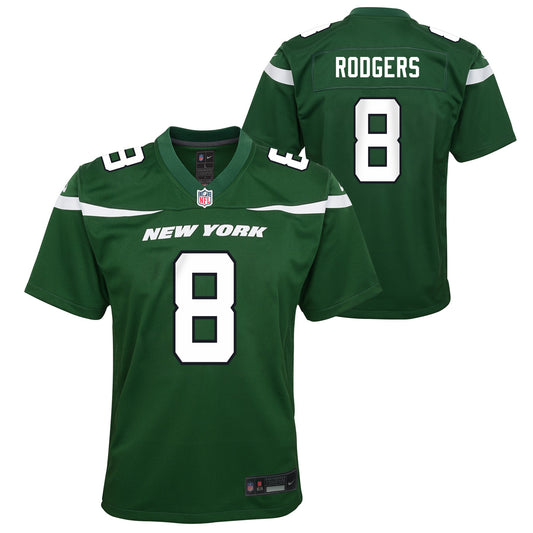 Preschool Aaron Rodgers New York Jets Nike Green Game Replica Jersey