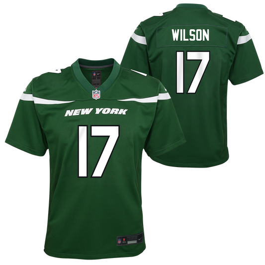 Youth Garrett Wilson New York Jets Nike Green Game Replica Jersey - Pro Jersey Sports