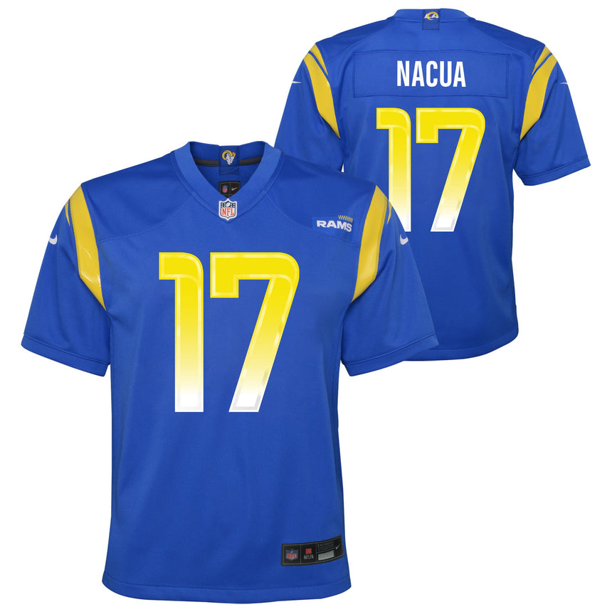 Youth Los Angeles Rams Puka Nacua Nike Royal Blue "ROOKIE" Game Jersey - Pro Jersey Sports