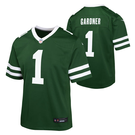 Youth Sauce Gardner New York Jets Nike Green Game Replica Jersey - Pro Jersey Sports