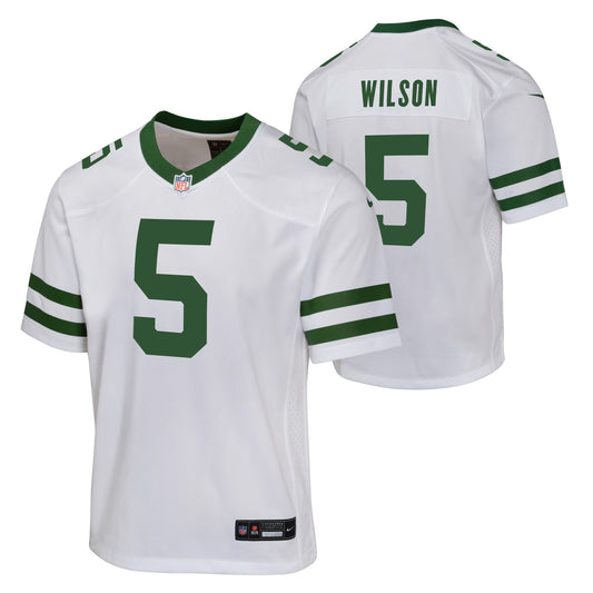 Youth Garrett Wilson New York Jets Nike White Road Game Replica Jersey - Pro Jersey Sports