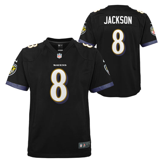 Youth Lamar Jackson Baltimore Ravens Nike Black Alternate Game Jersey - Pro Jersey Sports