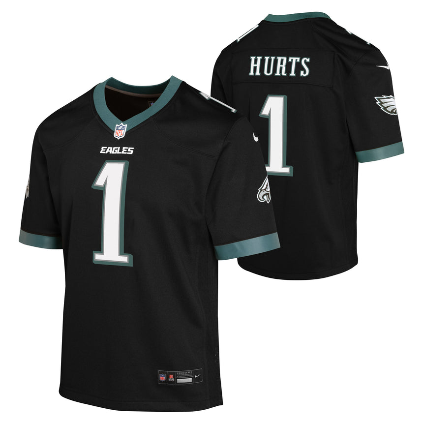 Youth Jalen Hurts Philadelphia Eagles Black Nike Game Jersey - Pro Jersey Sports