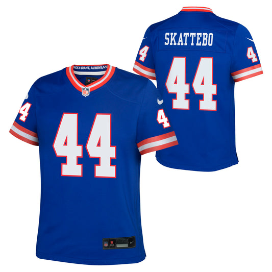 Youth Cam Skattebo New York Giants Alternate Royal Blue Nike Game Jersey