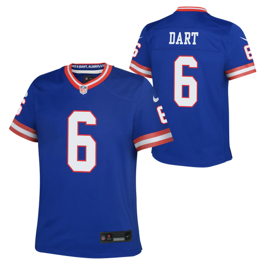 Youth Jaxon Dart New York Giants Alternate Red/Blue Nike Game Jersey