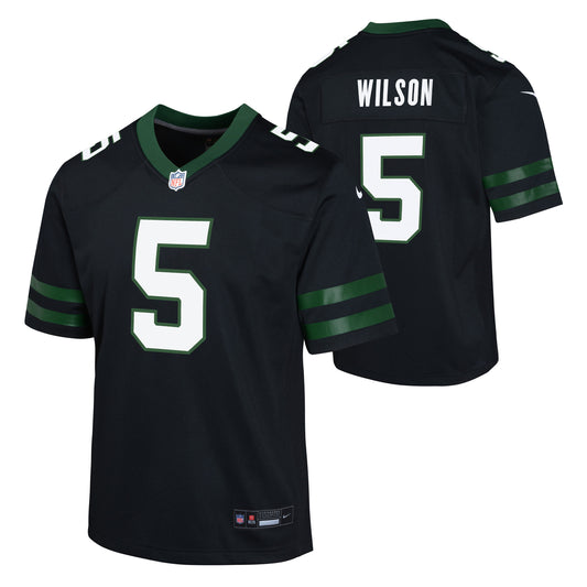 Youth Garrett Wilson New York Jets Nike Black Alternate Game Replica Jersey - Pro Jersey Sports