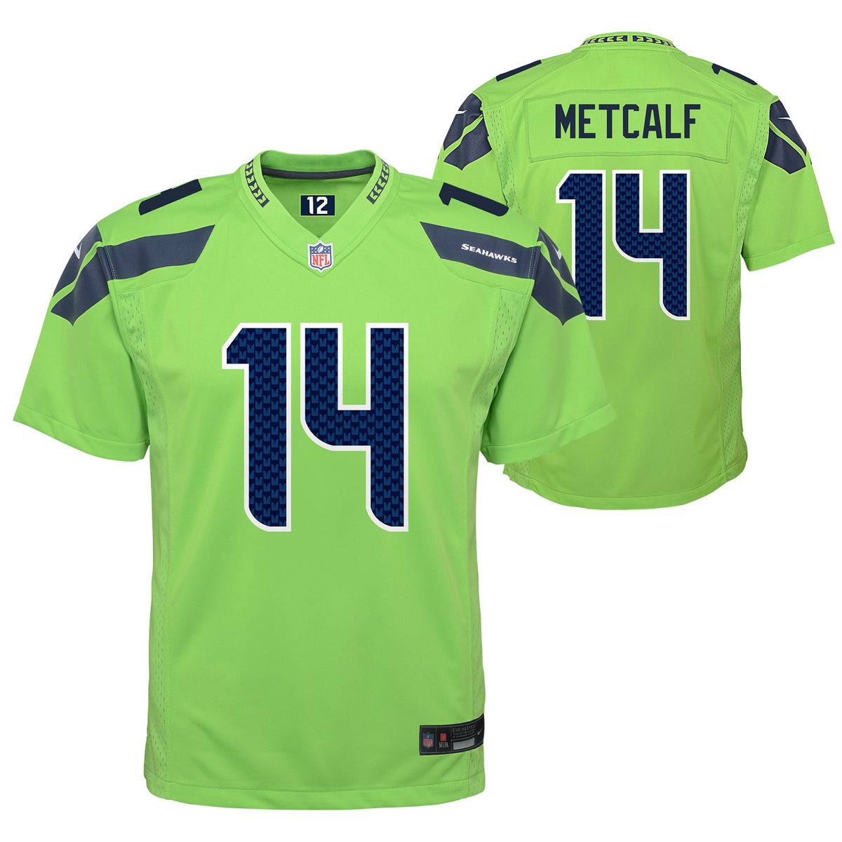 Youth DK Metcalf Seattle Seahawks Nike Action Green Alternate Game Jersey - Pro Jersey Sports