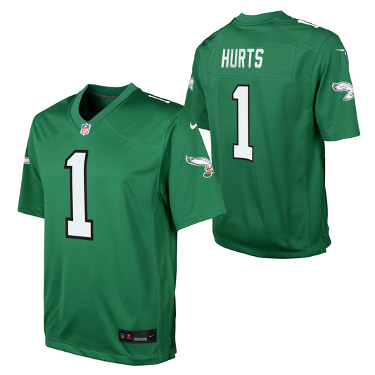 Youth Jalen Hurts Philadelphia Eagles Nike Alternate Game Jersey-Kelly Green - Pro Jersey Sports