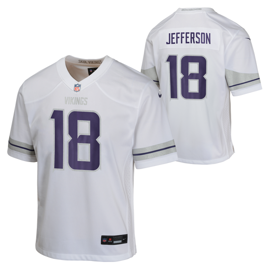 Youth Justin Jefferson Minnesota Vikings Winter Warrior Nike Game Jersey - Pro Jersey Sports