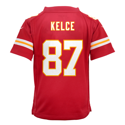 Youth Kansas City Chiefs Travis Kelce Nike Red Game Jersey