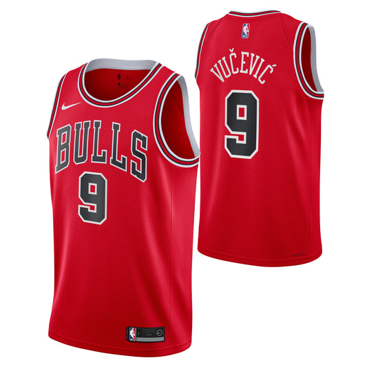 Youth Chicago Bulls Nikola Vucevic Red Nike Swingman Icon Jersey - Pro Jersey Sports