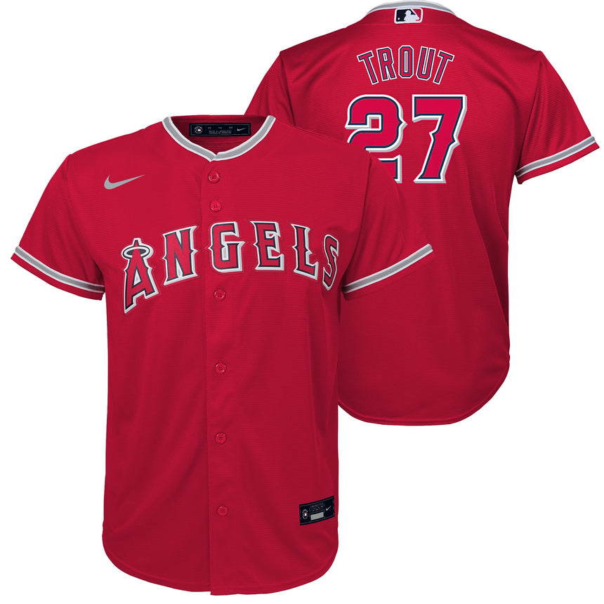 Preschool Mike Trout Los Angeles Angels Nike Red Child Replica Team Jersey - Pro Jersey Sports