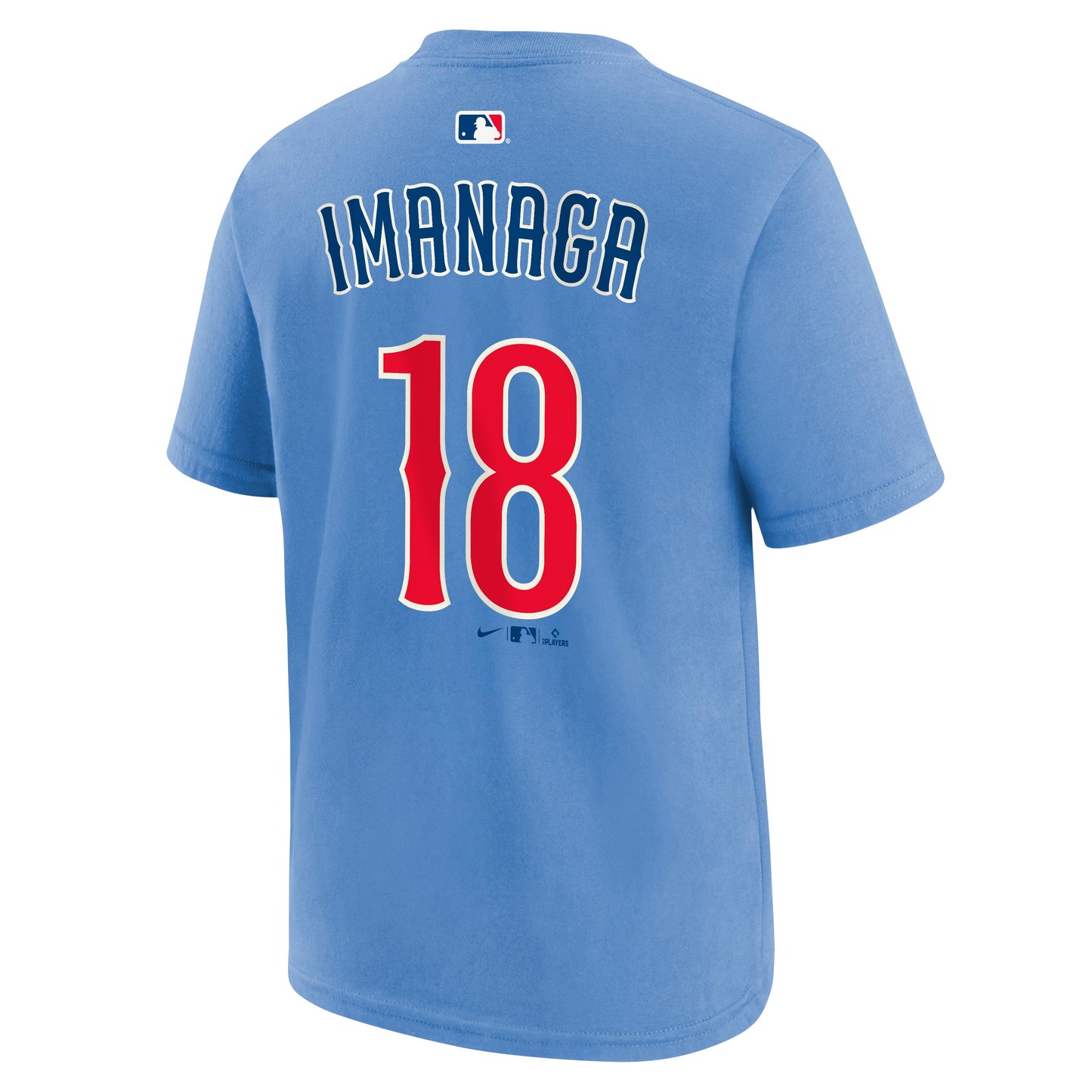 Youth Chicago Cubs Shota Imanaga Blues Alternate 2 Powder Blue Nike Name And Number T-Shirt