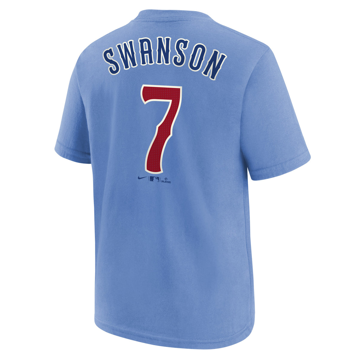 Youth Chicago Cubs Dansby Swanson Blues Alternate Nike Name And Number Tee - Pro Jersey Sports