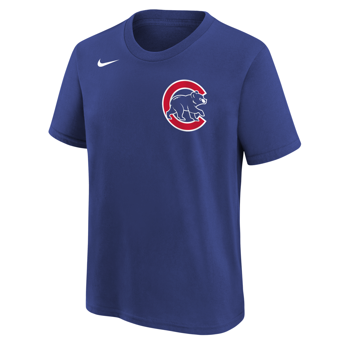 Youth Chicago Cubs Nico Hoerner Nike FUSE Royal Blue Name & Number T-Shirt - Pro Jersey Sports